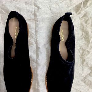 ALDO, BLACK SUEDE BOOTIE